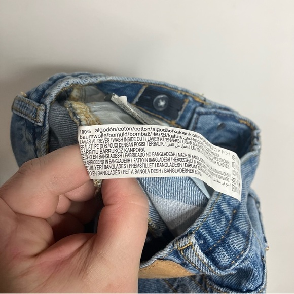 Zara The Mom Fit distressed jeans girls size 6 - Picture 5 of 5